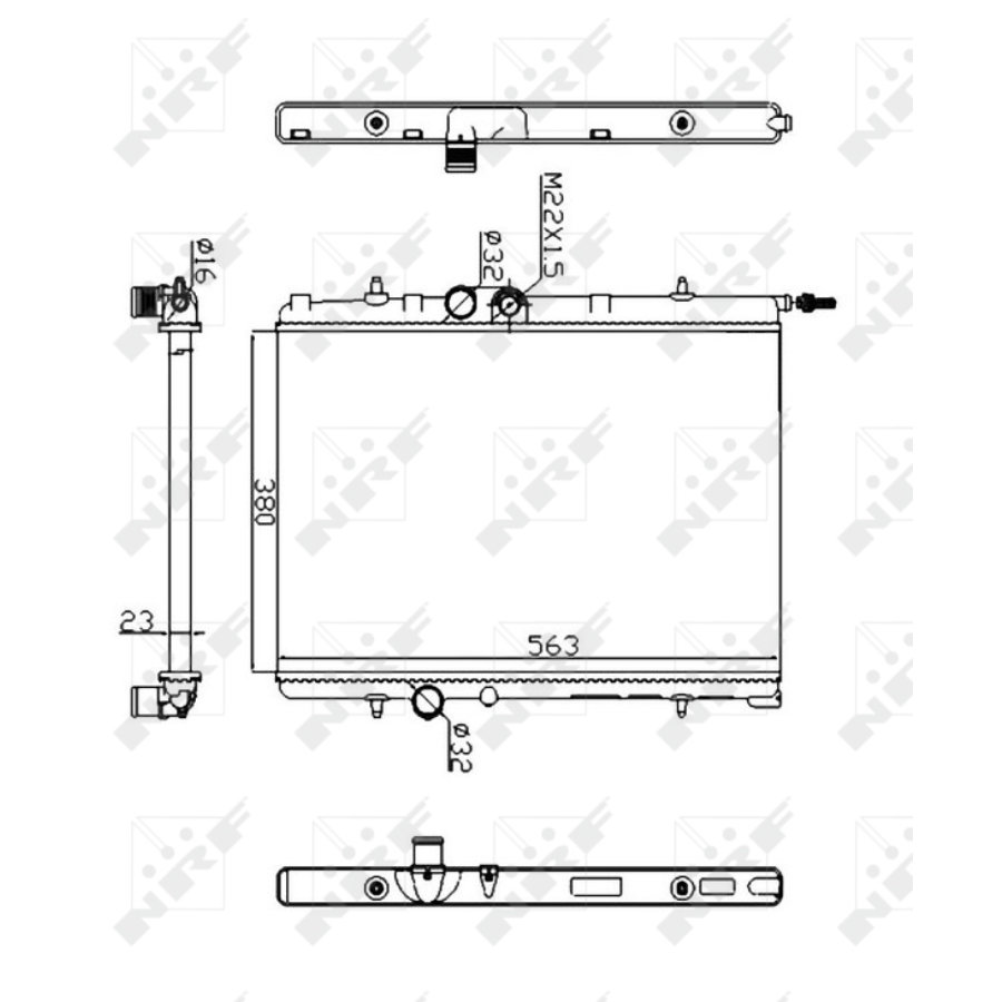 Radiatore NRF 509524A