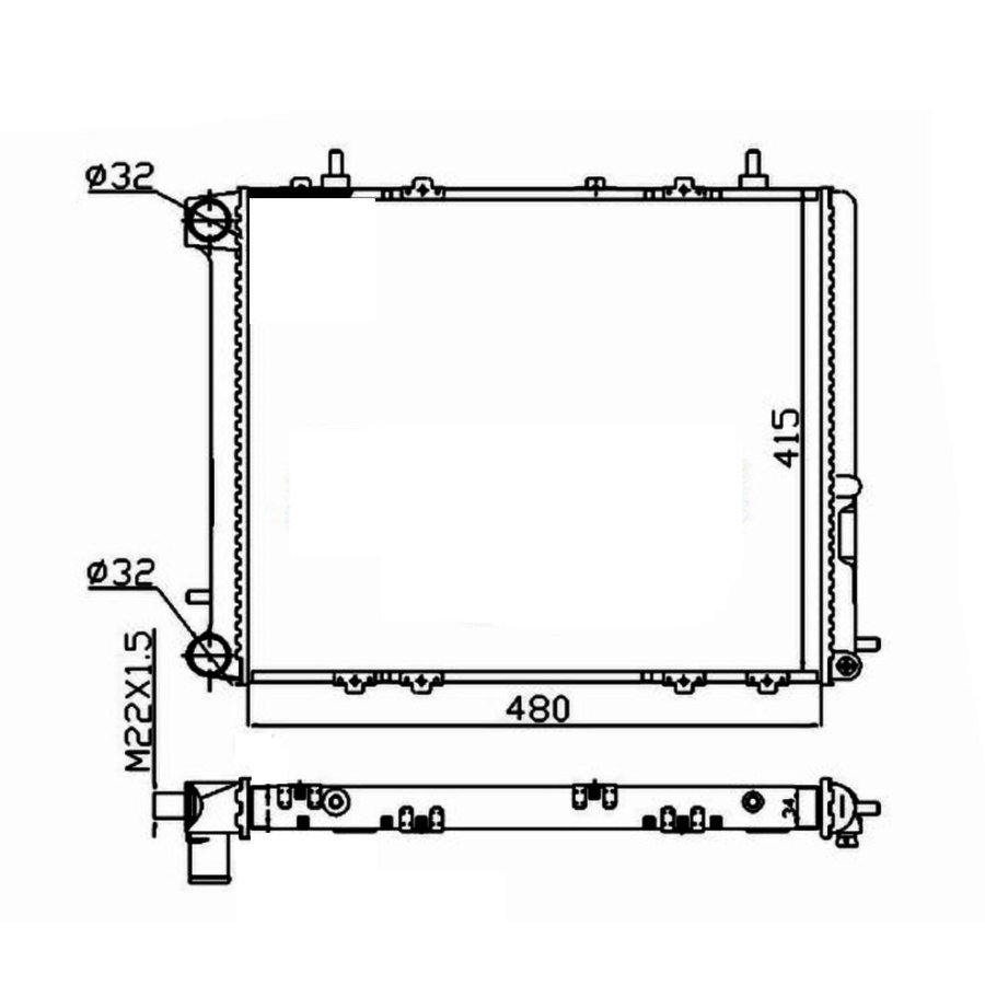 Radiatore NRF 507352A