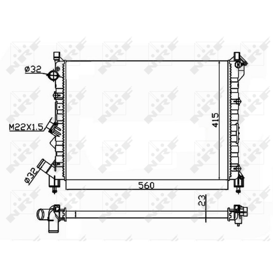 Radiatore NRF 58943A