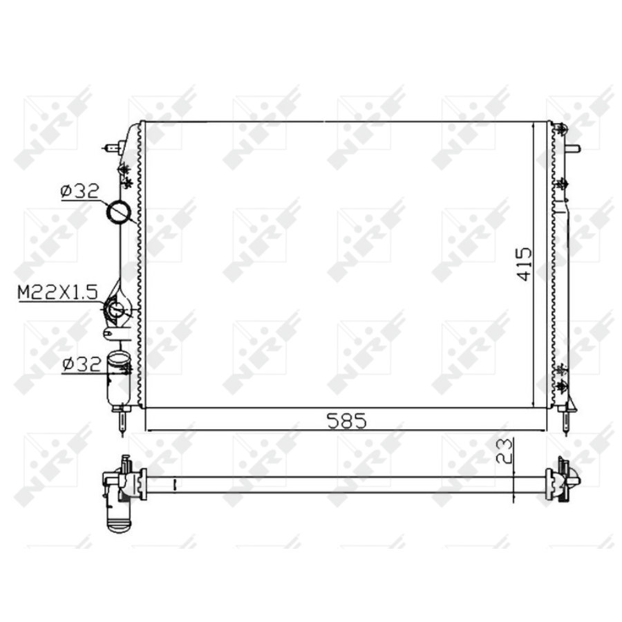 Radiatore NRF 58175A