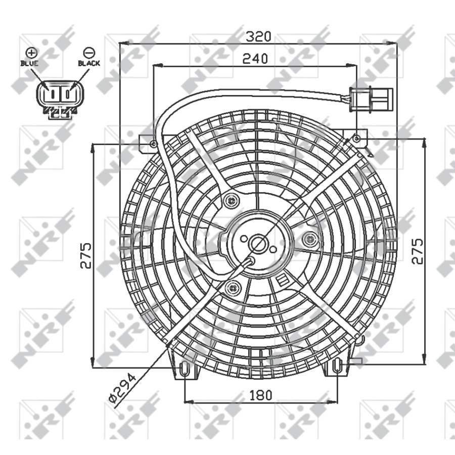 Ventola di raffreddamento motore NRF 47752