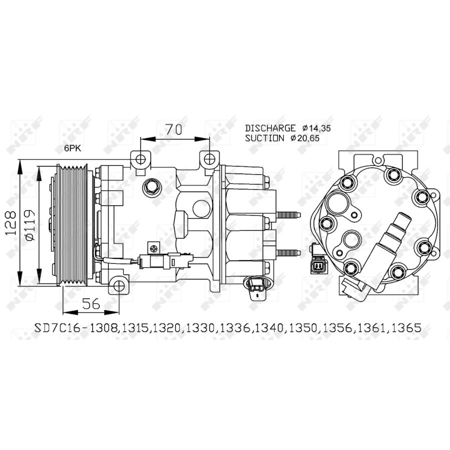 Compressore aria condizionata NRF 32772
