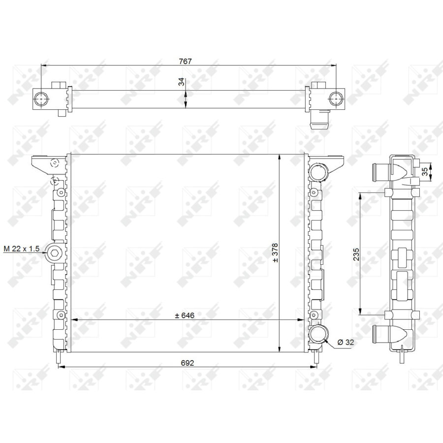 Radiatore NRF 519523