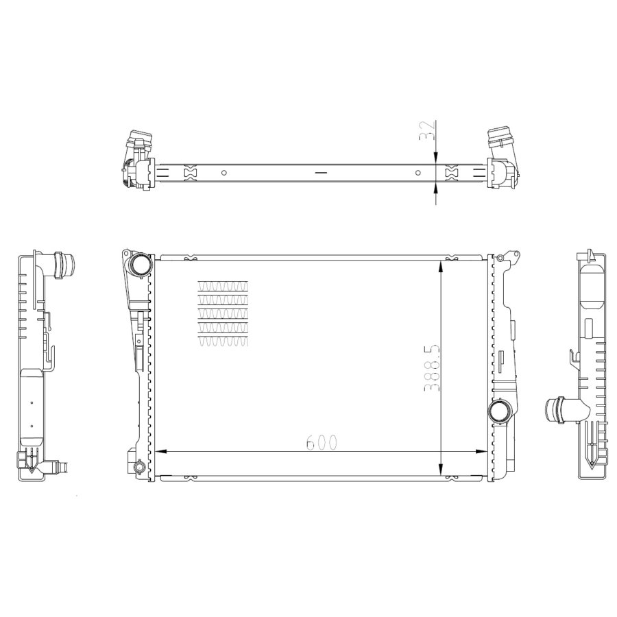 Radiatore NRF 59228