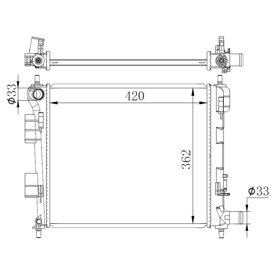 Radiatore NRF 59262