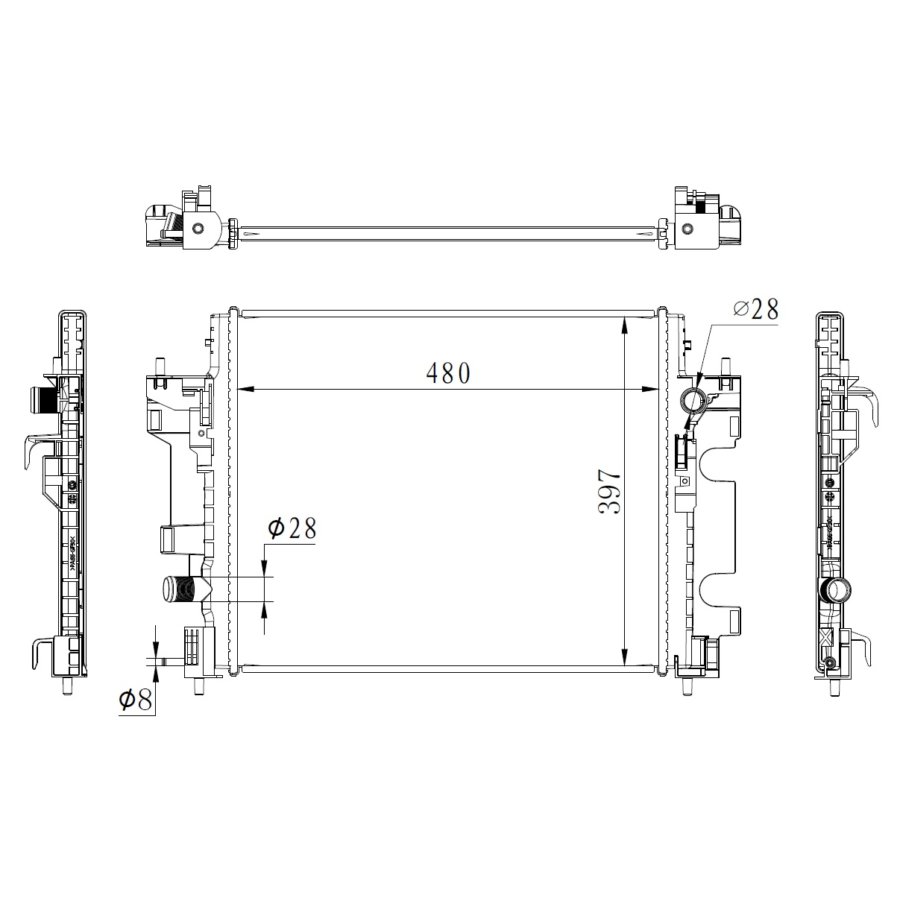 Radiatore NRF 59274