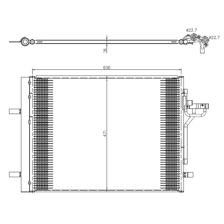 Condensatore con essiccatore NRF 350375