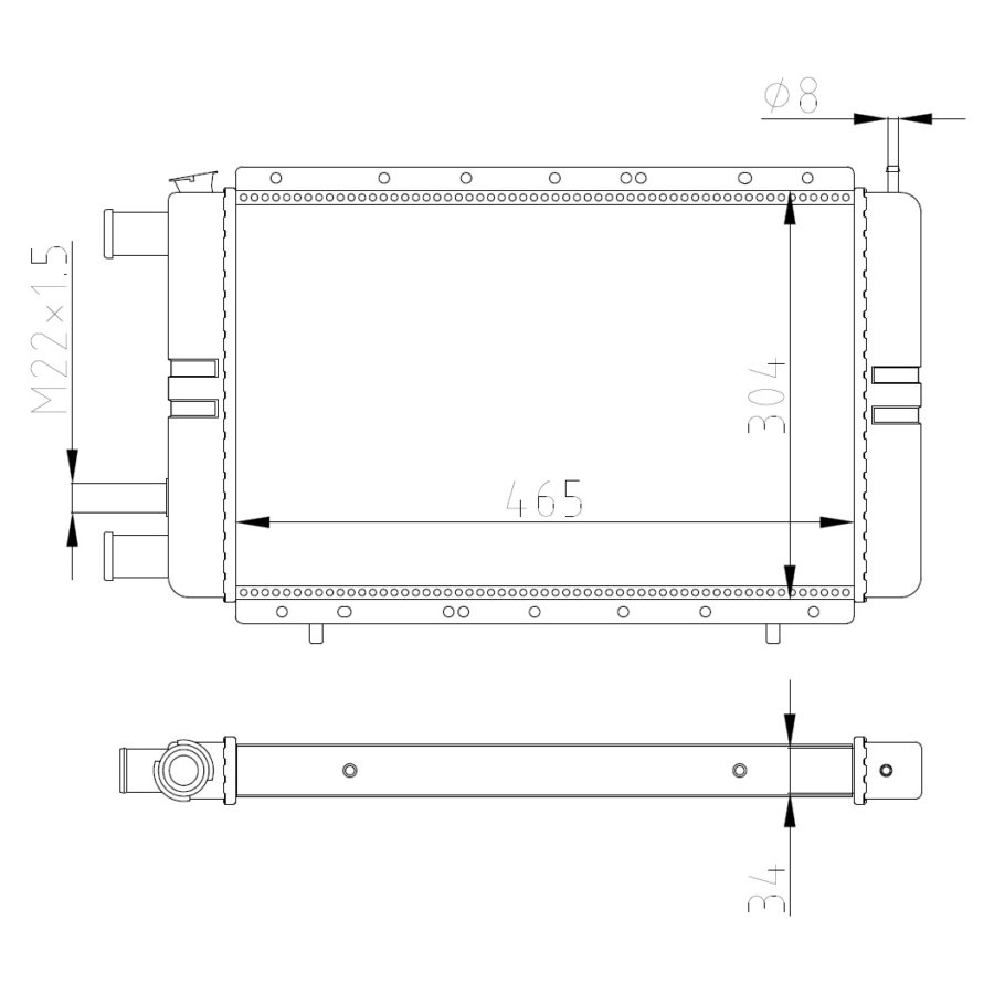 Radiatore NRF 54684