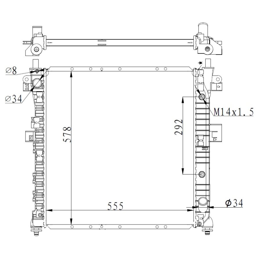 Radiatore NRF 59342