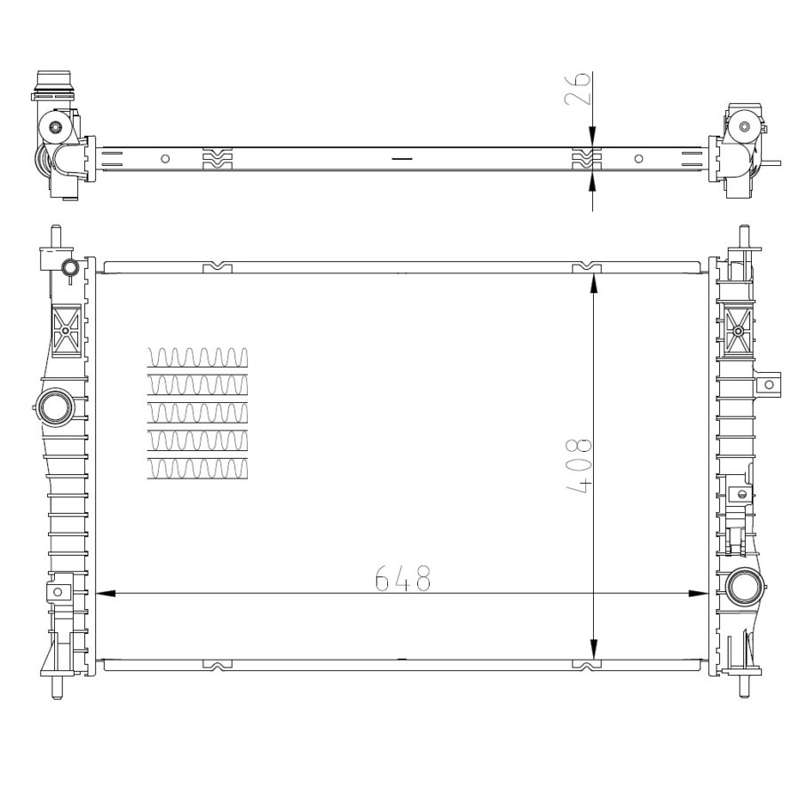 Radiatore NRF 59355