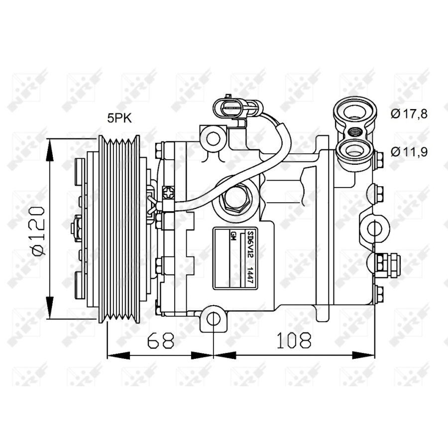 Compressore aria condizionata NRF 32775 EASY FIT