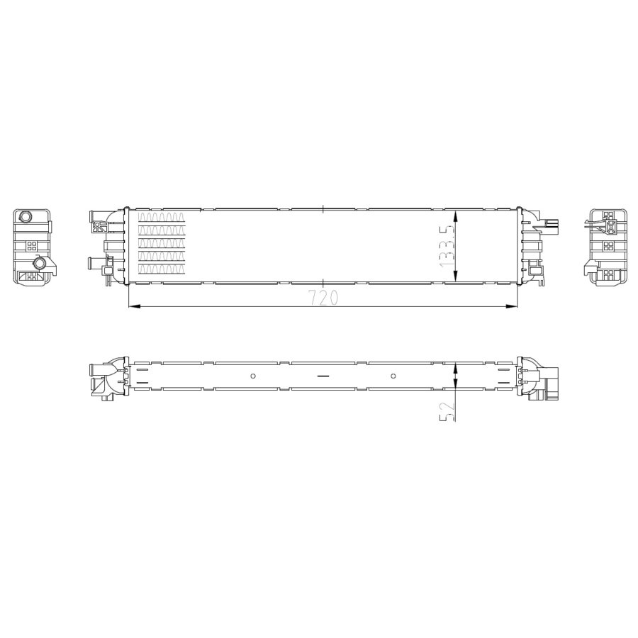 Radiatore NRF 50037