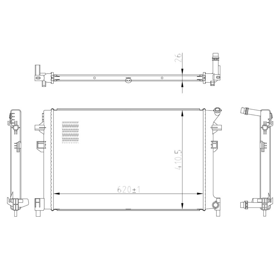 Radiatore NRF 50042