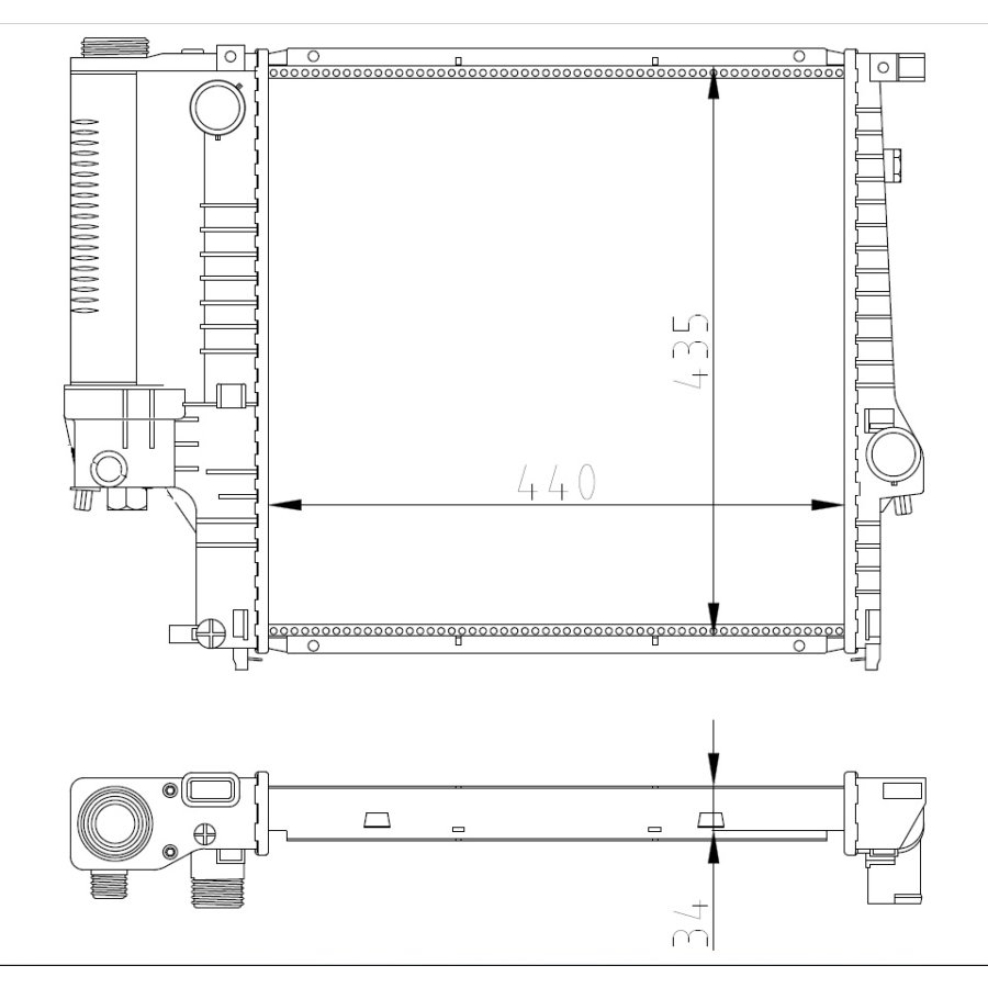 Radiatore NRF 53849A