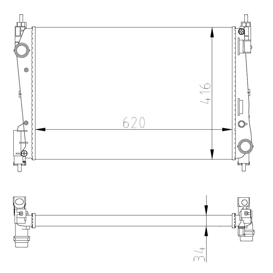 Radiatore NRF 54752A