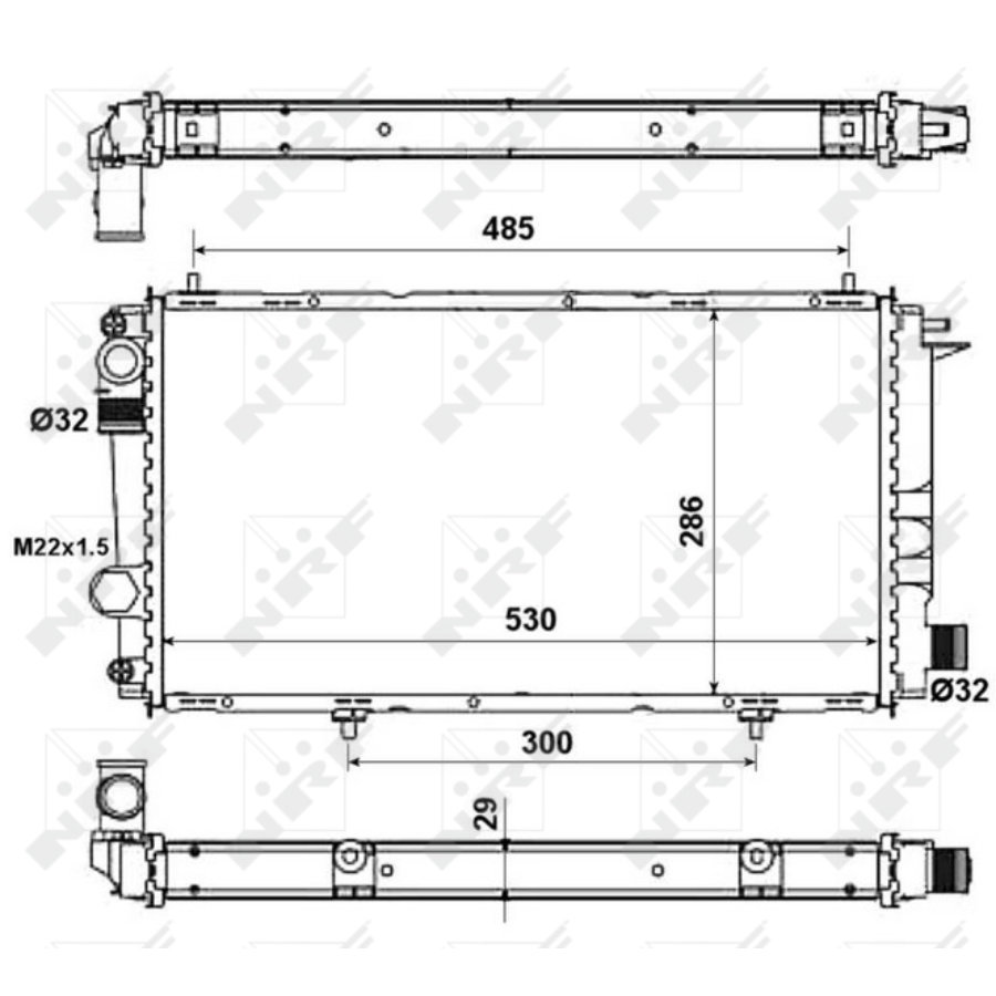 Radiatore NRF 58957A