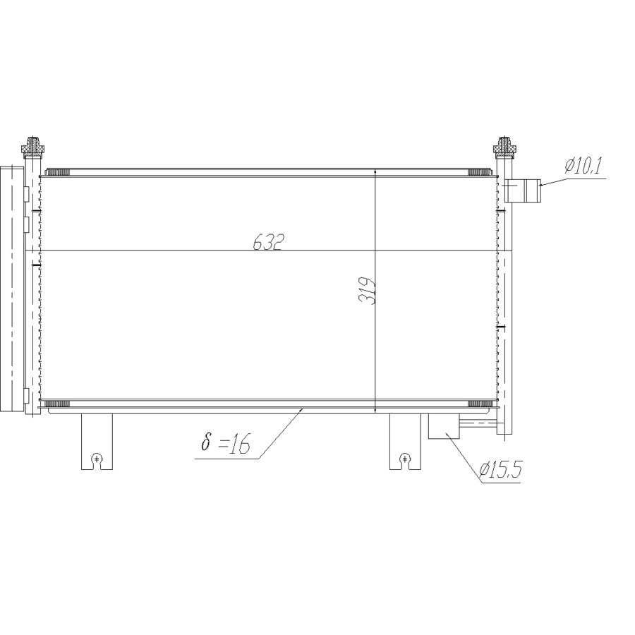 Condensatore con essiccatore NRF 350473 EASY FIT