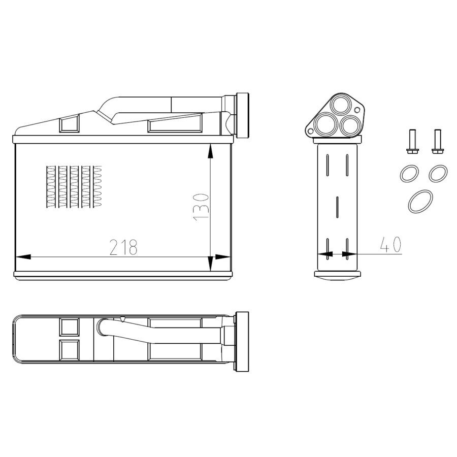Riscaldatore interno scambiatore di calore NRF 54409