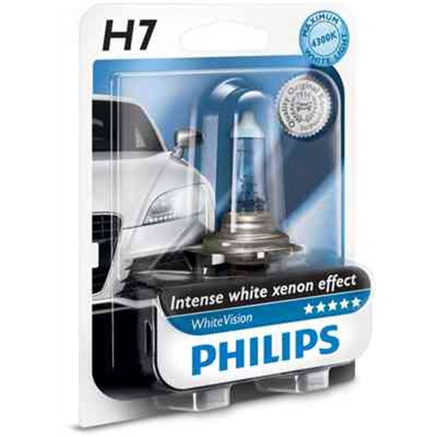 1 lampadina PHILIPS H7 White Vision - Norauto