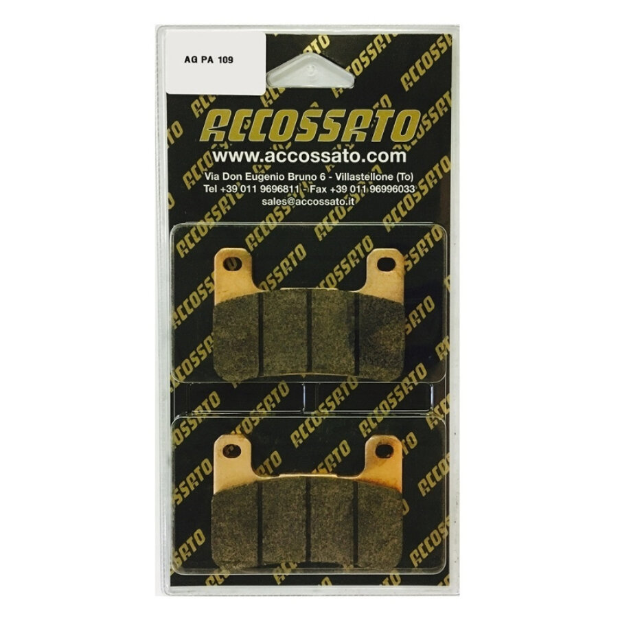 Set pastiglie freno mescola sinterizzata ACCOSSATO AGPA109ST