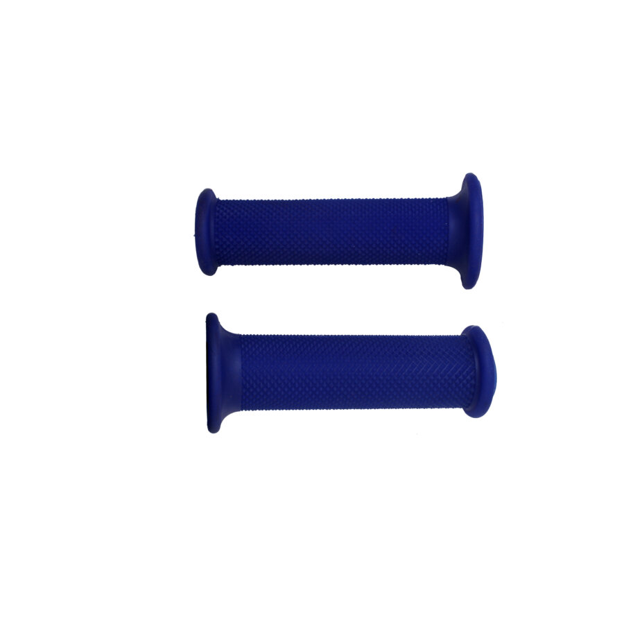 Coppia di manopole racing ACCOSSATO blu non forata GR001B-NF