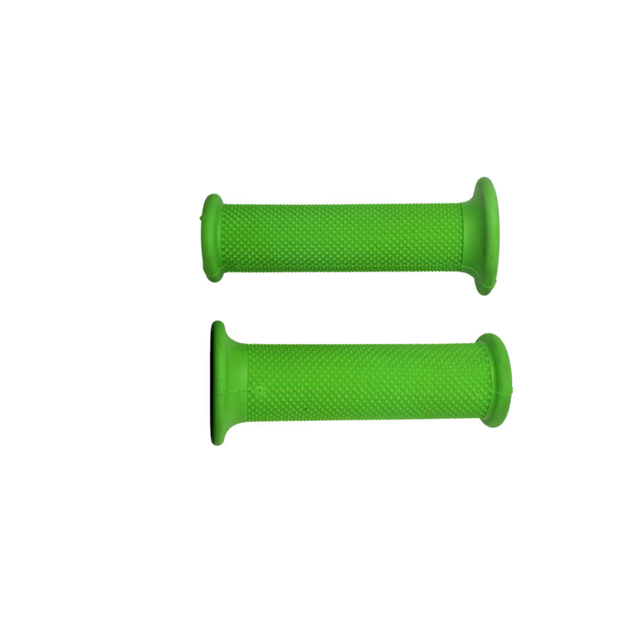 Coppia di manopole racing ACCOSSATO verde non forata GR001G-NF