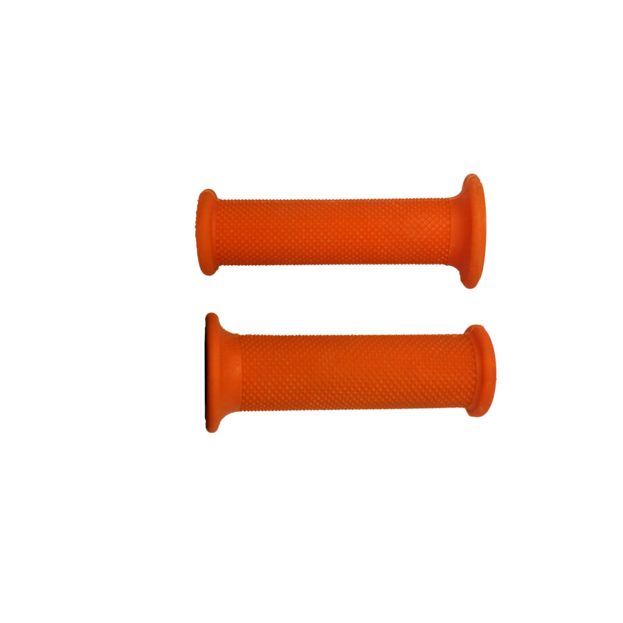 Coppia di manopole racing ACCOSSATO arancione non forata GR001O-NF