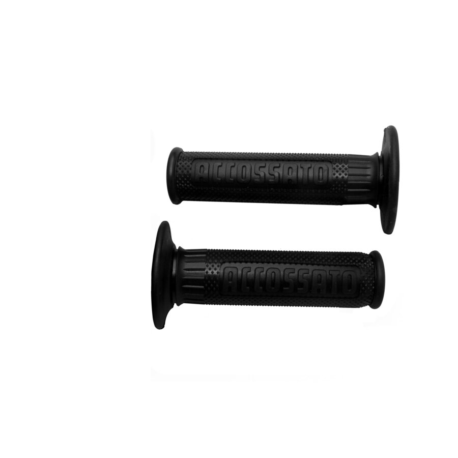 Coppia di manopole off road ACCOSSATO nere GR003N