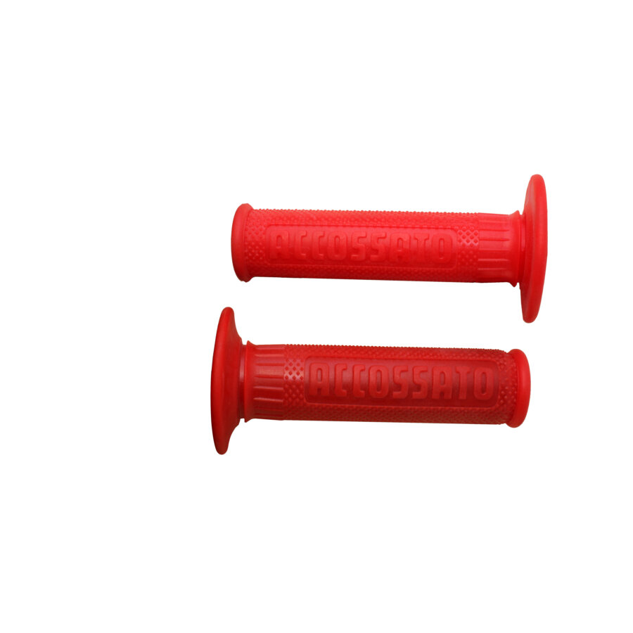 Coppia di manopole off road ACCOSSATO rosse GR003R