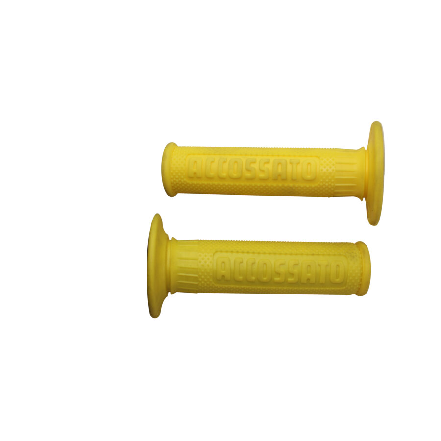 Coppia di manopole off road ACCOSSATO gialle GR003Y