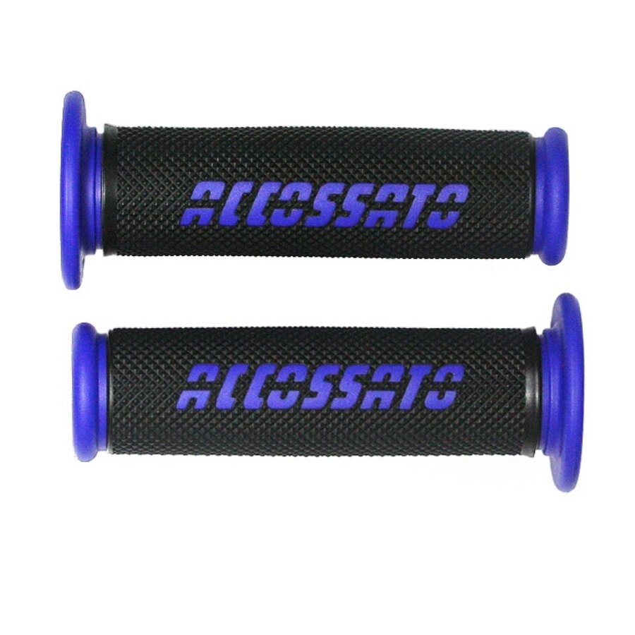 Coppia di manopole racing in gomma termoplastica ACCOSSATO GR006B-NF
