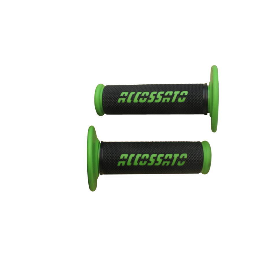 Coppia di manopole off road ACCOSSATO nere GR008G