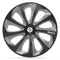 4 Copricerchi SPARCO nero/grigio 15''