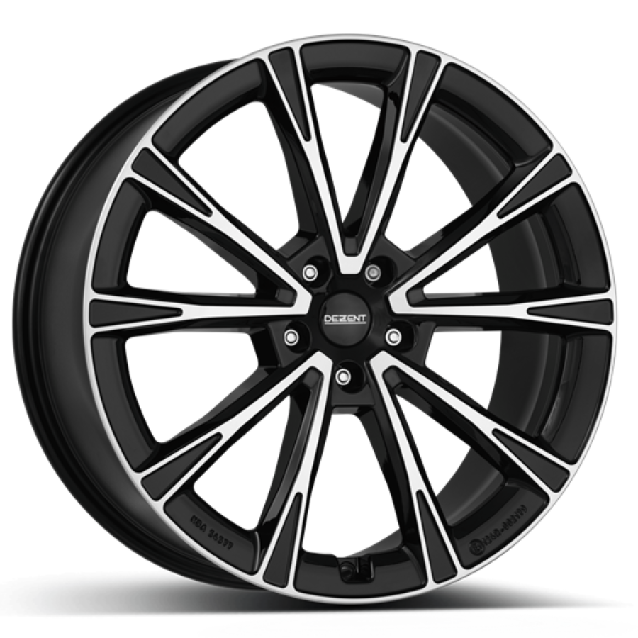 Cerchi in lega DEZENT dezent_ar_black_polished_face 7.5x18 5x112 ET24 Nero esterno e bordo lucido