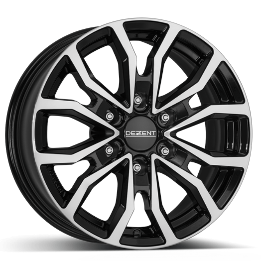 Cerchi in lega DEZENT dezent_kc_black_polished_face 8.5x20 6x139.7 ET20 Nero esterno e bordo lucido