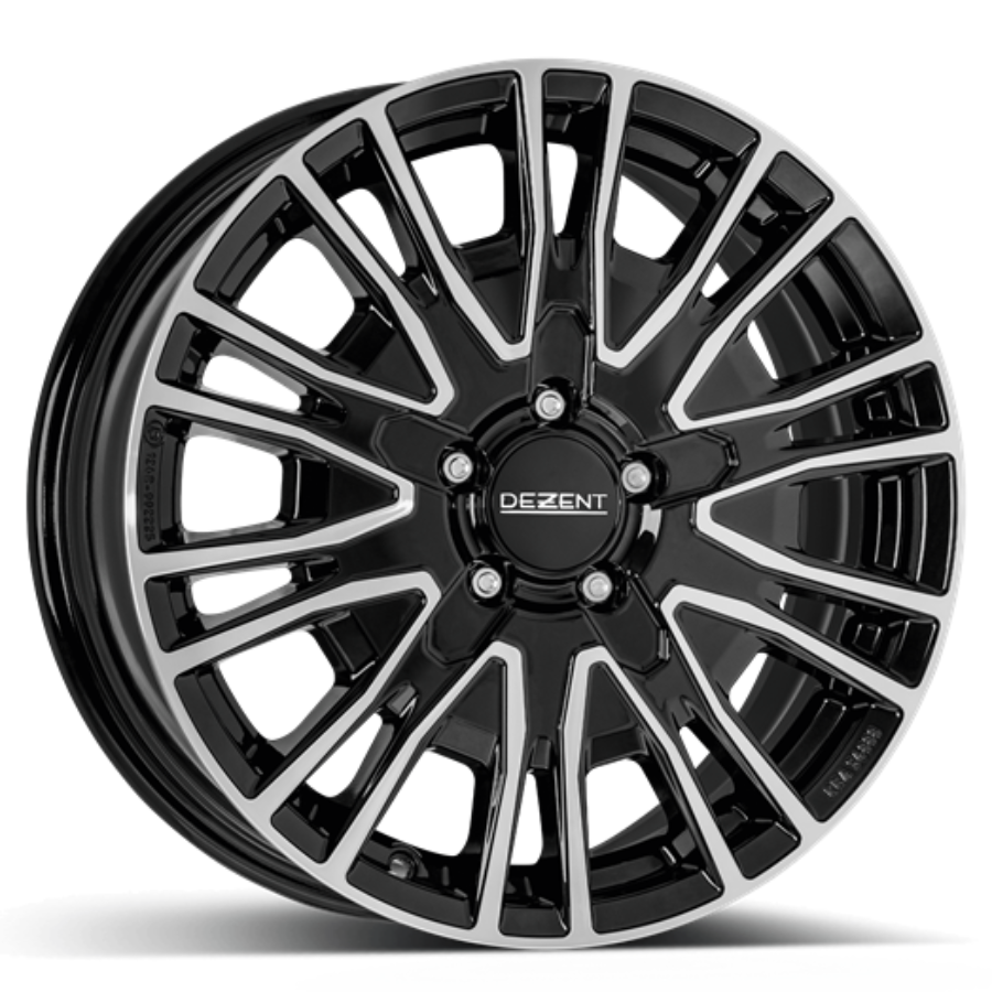 Cerchi in lega DEZENT KE DARK 7.5x18 5x160 ET56 Nero esterno e bordo lucido