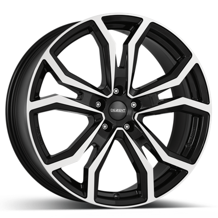 Cerchi in lega DEZENT dezent_tv_black_polished_face 8x19 5x120 ET45 Nero esterno e bordo lucido