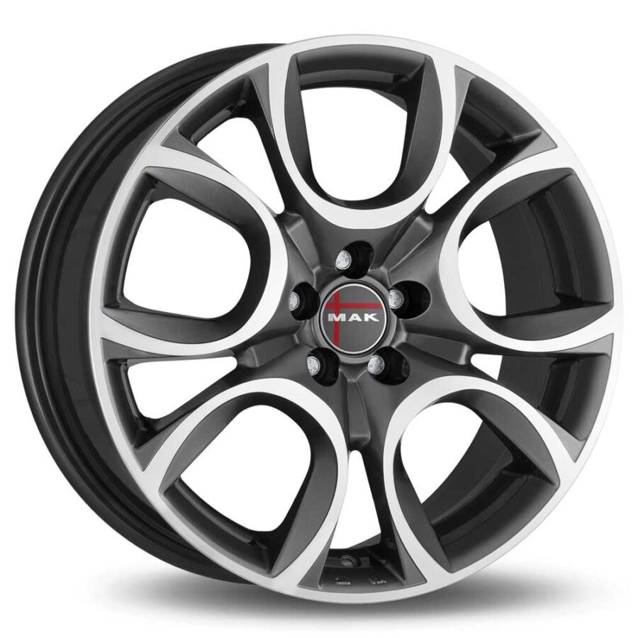 Cerchi in lega MAK TORINO 7x17 4x98 ET35 Canna di fucile esterno lucido