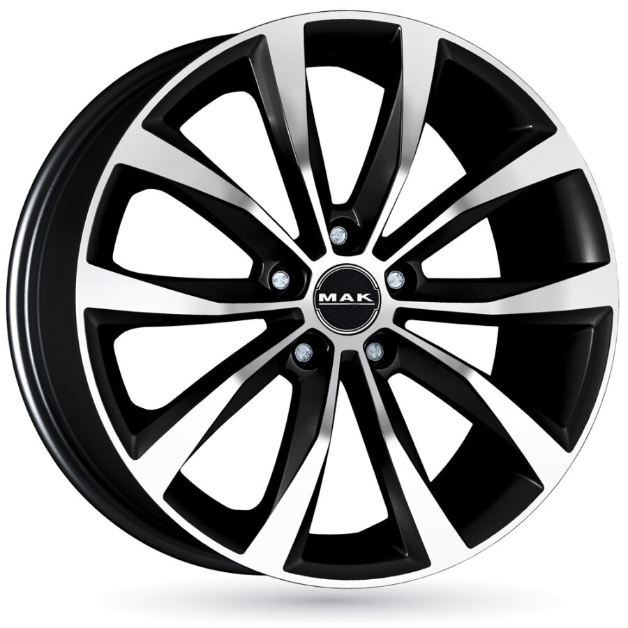 Cerchi in lega MAK WOLF 6.5x16 5x115 ET41 Nero lucido