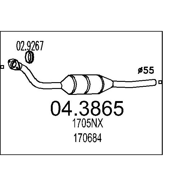 Catalizzatore MTS 04.3865