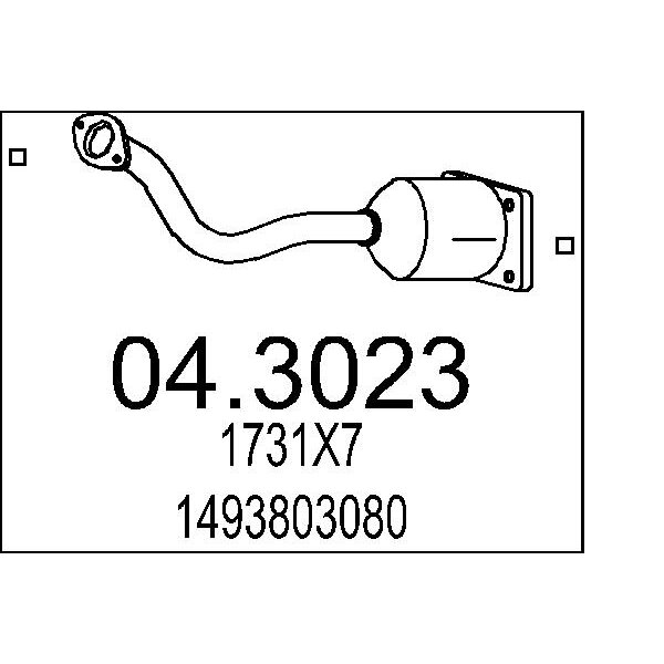 Catalizzatore MTS 04.3023