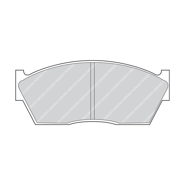 Kit di 4 pastiglie freno FERODO FDB285