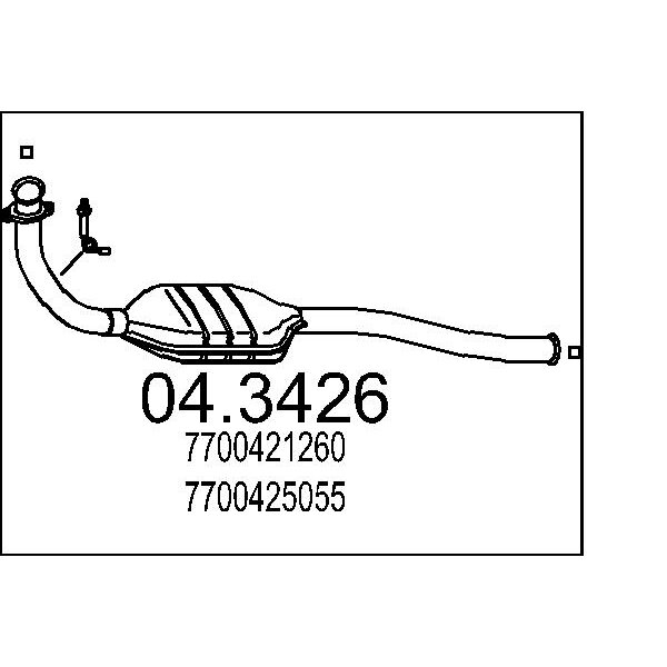 Catalizzatore MTS 04.3426