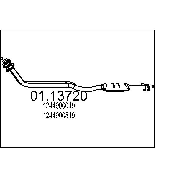 Collettore marmitta MTS 01.13720