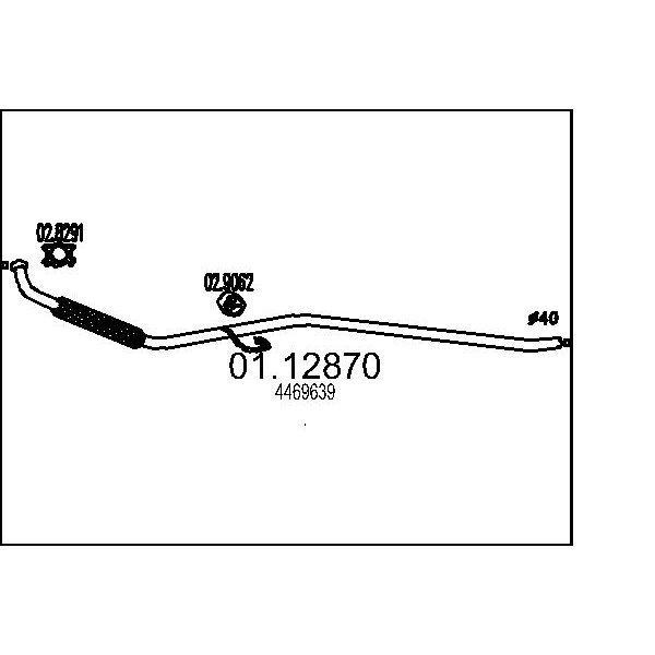 Collettore marmitta MTS 01.12870