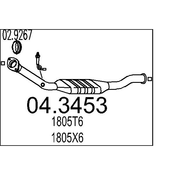 Catalizzatore MTS 04.3453