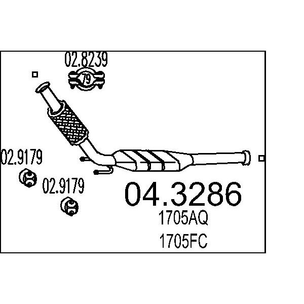 Catalizzatore MTS 04.3286