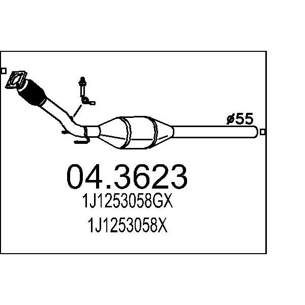 Catalizzatore MTS 04.3623