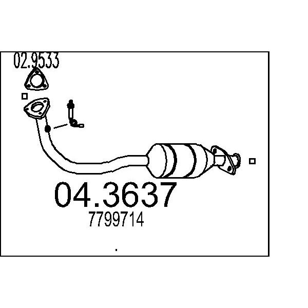 Catalizzatore MTS 04.3637