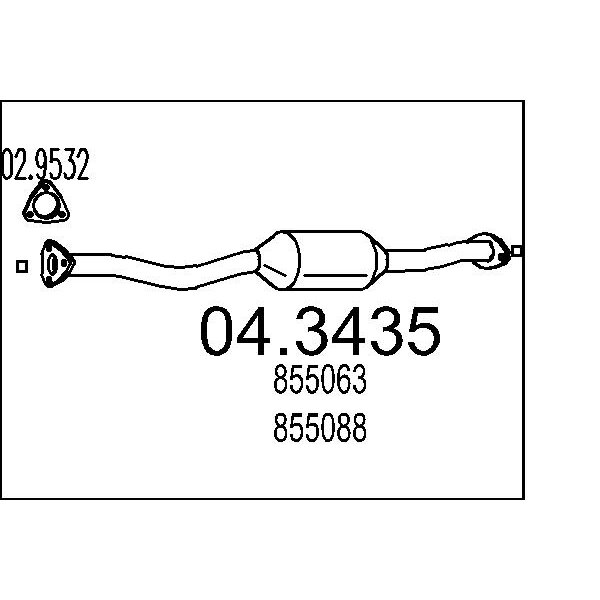 Catalizzatore MTS 04.3435